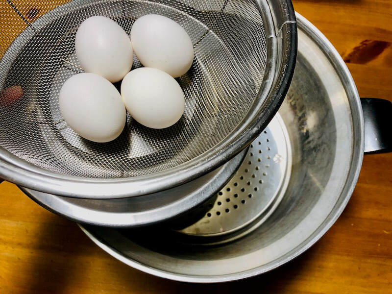 大同電鍋の口コミレビュー　卵2