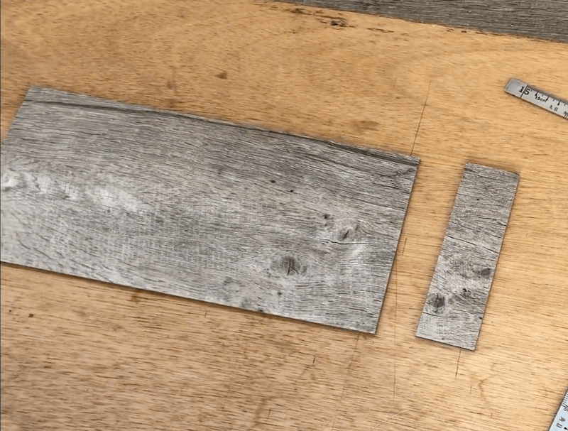 床材で定規を作る